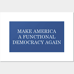 Make America A Functional Democracy Again Posters and Art